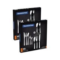 Jogo de Talheres de 60 Peças Tramontina Aço Inox Búzios Jogo de Talheres de 60 Peças Tramontina Aço Inox Búzios