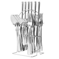 Jogo de talheres de metal Inglaterra Silver 25 peças Jogo de talheres de metal Inglaterra Silver 25 peças