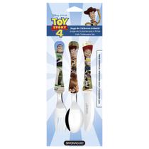 Jogo de Talheres Disney Toy Story 4 Simonaggio Inox com 3 Peças