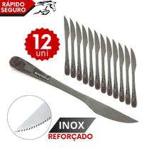 Jogo de Talheres Faqueiro 12 Faca de Mesa 100% Inox Reforçado