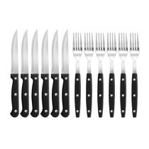 Jogo De Talheres Faqueiro Aço Inox Conjunto 12 Peças Premium UD190155