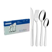 Jogo De Talheres Faqueiro Búzios Aço 24 Pçs Inox Tramontina Jogo De Talheres Faqueiro Búzios Aço 24 Pçs Inox Tramontina