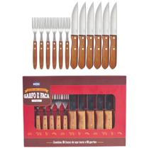 Jogo De Talheres Faqueiro Churrasco 12 Peças Mor Jogo De Talheres Faqueiro Churrasco 12 Peças Mor
