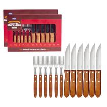 Jogo De Talheres Faqueiro Churrasco Jumbo 24 Peças Mor Jogo De Talheres Faqueiro Churrasco Jumbo 24 Peças Mor