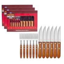 Jogo De Talheres Faqueiro Churrasco Jumbo 36 Peças Mor Jogo De Talheres Faqueiro Churrasco Jumbo 36 Peças Mor