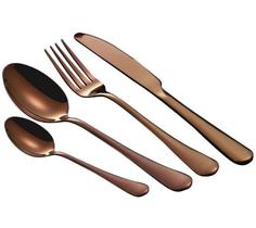 Jogo De Talheres Faqueiro Inox Cor Rose Gold 16 Peças Jogo De Talheres Faqueiro Inox Cor Rose Gold 16 Peças