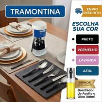 Jogo De Talheres Faqueiro Tramontina Aço Inox Leme 20 Peças