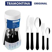 Jogo de Talheres Faqueiro Tramontina Original 12 ou 20 Peças Aço Inox Leme