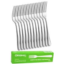 Jogo de Talheres Garfo De Mesa Aço Inox 48 peças Continental Original Line Buffet Bar Restaurante Lanchonete Cozinha