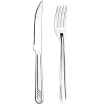 Jogo De Talheres Garfo e Faca Inox 48 Peças Linha Moniz