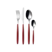 Jogo de talheres guzzini 24 peças my fusion em inox vermelho 11070055 Jogo de talheres guzzini 24 peças my fusion em inox vermelho 11070055