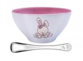 Jogo de Talheres Infantil Inox Le Petit 2pc Rosa Tramontina Jogo de Talheres Infantil Inox Le Petit 2pc Rosa Tramontina