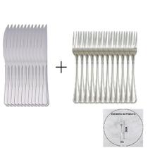 Jogo De Talheres Inox 24 Pç 12 Garfos 12 Facas Atenas Buffet