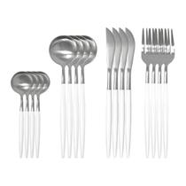 Jogo De Talheres Inox Branco 16Pcs