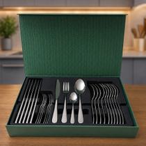 Jogo De Talheres Inox Com 24 Peças Prime Faqueiro Completo Jogo De Talheres Inox Com 24 Peças Prime Faqueiro Completo