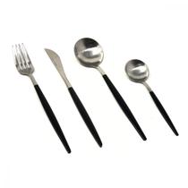 Jogo de talheres inox preto 16pcs