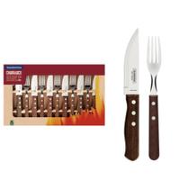 Jogo de Talheres p/ Churrasco Aço Inox 12 Peças Tramontina Jogo de Talheres p/ Churrasco Aço Inox 12 Peças Tramontina