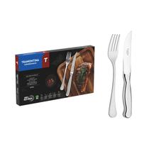 Jogo de Talheres para Churrasco 12 Peças Zurique Aço Inox Tramontina