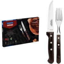 Jogo de Talheres para Churrasco Jumbo 12 Pçs Inox e Cabos Polywood - Tramontina