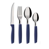 Jogo de Talheres Piemonte 24 Peças com Pote Azul 20524-2 - Martinazzo - Martinazzo