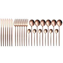 Jogo De Talheres Slim 24 Peças Varias Cores