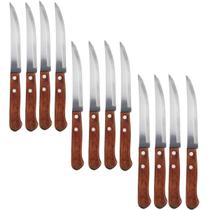 Jogo De Talheres Talher Facas C/ Cabo Madeira Jantar Almoço Astana C/ 12 Peças Jogo De Talheres Talher Facas C/ Cabo Madeira Jantar Almoço Astana C/ 12 Peças
