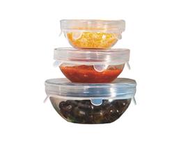 Jogo de tampas de silicone protetor de alimentos com 6 peças 6,5 cm a 19,5 cm