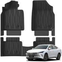 Jogo De Tapete Automotivo Bandeja De Borracha Para Carro BYD King Conjunto 3 Peças Ekap