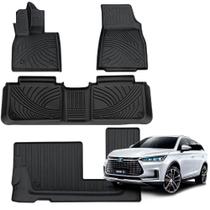 Jogo De Tapete Automotivo Bandeja De Borracha Para Carro BYD Tan Conjunto 4 Peças Ekap