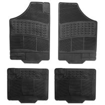 Jogo de Tapete Borracha Automotivo Modelo B Universal Preto Jogo de Tapete Borracha Automotivo Modelo B Universal Preto