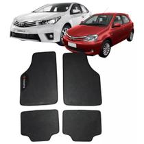 Jogo de Tapete Borracha PVC Universal Toyota 4 Peças Preto