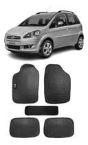 Jogo De Tapete Borracha Universal Fiat - Preto Com Bordado - 800.419