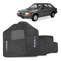 Jogo de Tapete Carpete Escort Hobby Xr3 84 a 92 5pç Grafite PVC