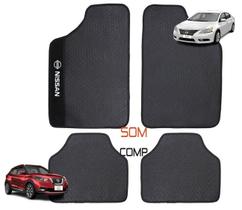 Jogo de tapete carpete nissan universal bordado