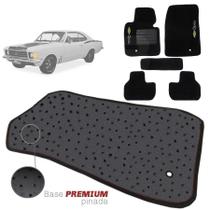 Jogo de Tapete Carpete Tevic Pinado Chevrolet Opala 1970 71 72 73 74 75 76 77 78 79 80 Impermeável Lavável Logo Bordado 5 Peças