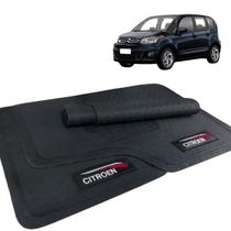 Jogo de Tapete Citroen C3 Picasso 2011 2012 2013 2014 2015 Borracha Com Logo