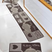 Jogo de Tapete Cozinha Marrom Sisal 3 Peças 1,50m Passadeira - Lancer Jogo de Tapete Cozinha Marrom Sisal 3 Peças 1,50m Passadeira - Lancer