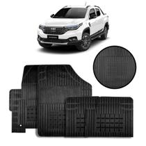 Jogo de Tapete de Borracha Fiat Strada Cd 2020 a 2022 4peças Jogo de Tapete de Borracha Fiat Strada Cd 2020 a 2022 4peças