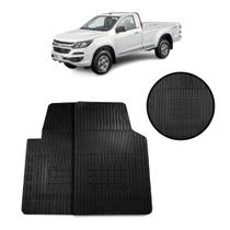 Jogo de Tapete de Borracha Preto para Chevrolet S10 Simples/estendida - 2 Peças - Carfloor G062.0 Jogo de Tapete de Borracha Preto para Chevrolet S10 Simples/estendida - 2 Peças - Carfloor G062.0