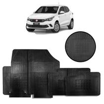 Jogo de Tapete de Borracha Preto para Fiat Argo 2017 a 2022 4 Peças - Carfloor G028.0