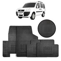 Jogo de Tapete de Borracha Preto para Fiat Doblô Todos Modelos 4 Peças - Car Floor G053.0