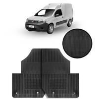Jogo de Tapete de Borracha Preto para Fiat Fiorino 2019 a 2022 2 Peças - Carfloor G030.0