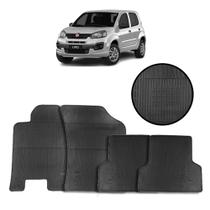 Jogo de Tapete de Borracha Preto para Fiat Uno 2010 a 2017 4 Peças - Carfloor D050.0 Jogo de Tapete de Borracha Preto para Fiat Uno 2010 a 2017 4 Peças - Carfloor D050.0