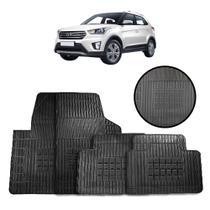 Jogo de Tapete de Borracha Preto para Hyundai Creta 2016 a 2020 4 Peças - Carfloor G071.0 Jogo de Tapete de Borracha Preto para Hyundai Creta 2016 a 2020 4 Peças - Carfloor G071.0