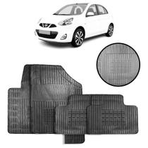 Jogo de Tapete de Borracha Preto para Nissan March 2013 a 2020 4 Peças - Carfloor G051.0 Jogo de Tapete de Borracha Preto para Nissan March 2013 a 2020 4 Peças - Carfloor G051.0