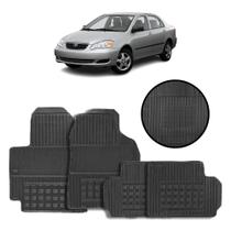 Jogo de Tapete de Borracha Preto para Toyota Corolla 2009 a 2017 4 Peças - Carfloor G045.0