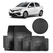 Jogo de Tapete de Borracha Preto para Toyota Etios 2012 a 2019 4 Peças - Carfloor G027.0