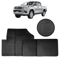 Jogo de Tapete de Borracha Preto para Toyota Hilux Cd 2016 a 2019 4 Peças - Carfloor G048.0 Jogo de Tapete de Borracha Preto para Toyota Hilux Cd 2016 a 2019 4 Peças - Carfloor G048.0