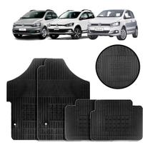 Jogo de Tapete de Borracha Preto para Volkswagen Fox/crossfox/spacefox 2019 a 2022 4 Peças - Carfloor G025.0