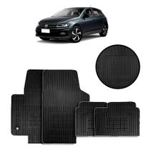 Jogo de Tapete de Borracha Preto para Volkswagen Polo 2018 a 2022 4 Peças - Carfloor G024.0 Jogo de Tapete de Borracha Preto para Volkswagen Polo 2018 a 2022 4 Peças - Carfloor G024.0